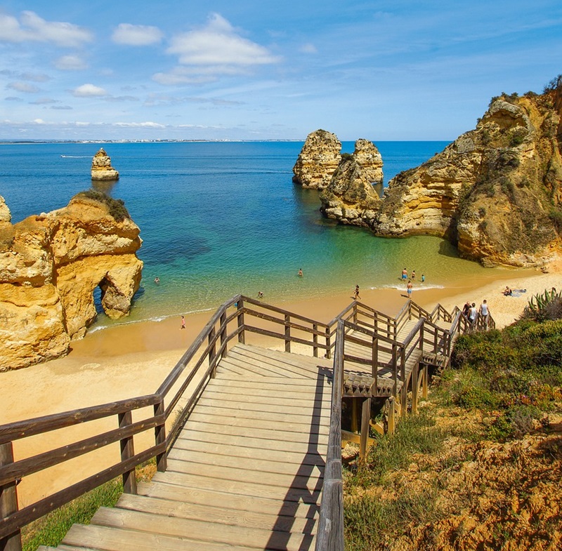 Praia da Dona Ana no Algarve