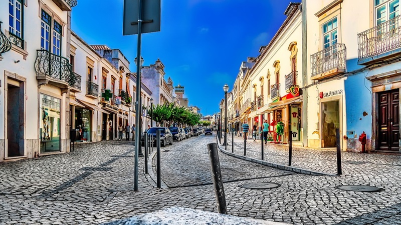 Cidade de Tavira no Algarve