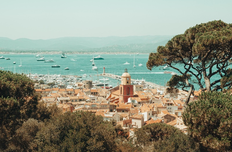 St Tropez no litoral da Côte D'Azur França