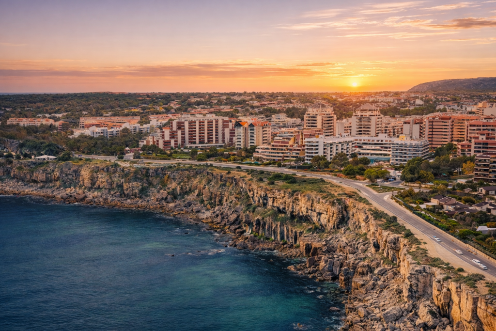 bairros com vista mar no topo da falésia em Cascais